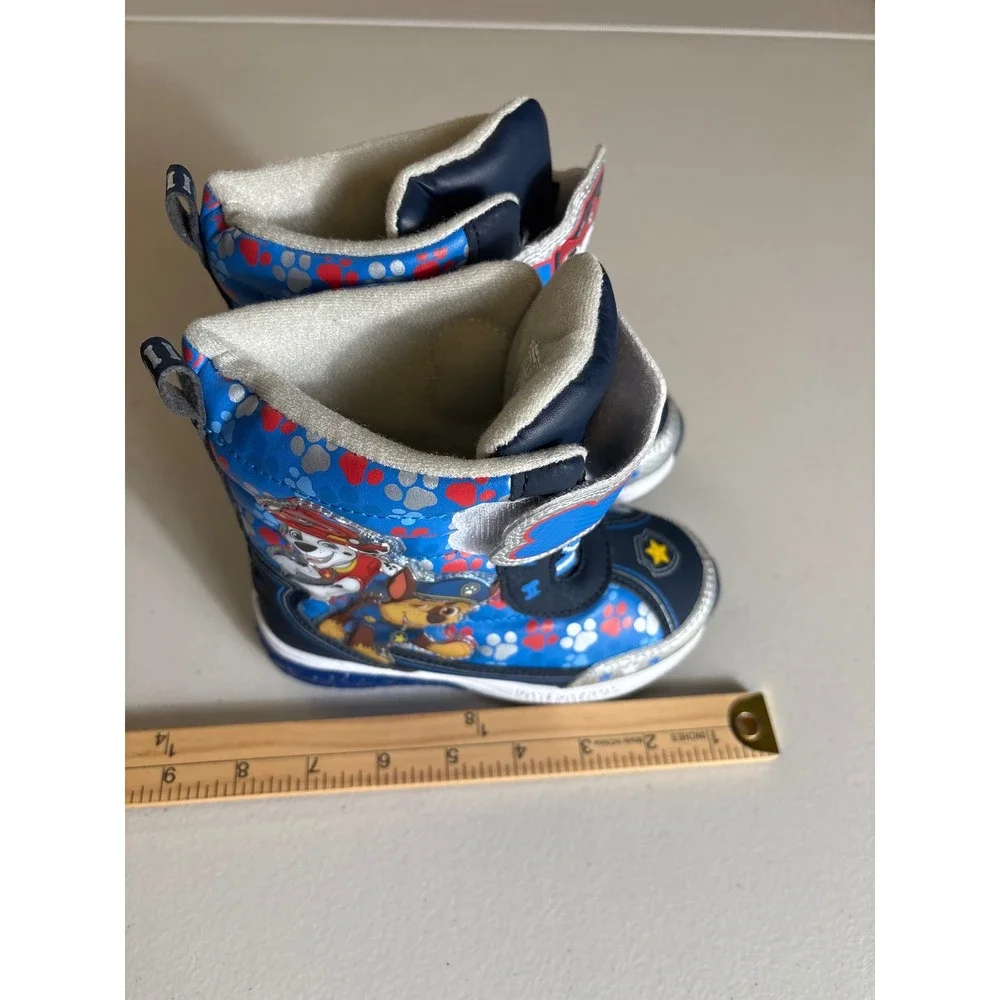 Paw Patrol‎ Nickelodion Kids Boys Size 9 Chase Marshall Winter Shoes Snow Boots